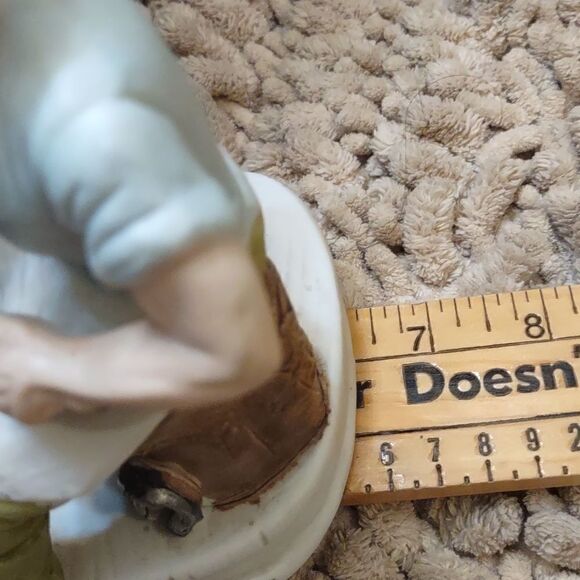 New Ceramic Blacksmith Figurine Anvil Tongs Hammer Horseshoe Fire Furnace‎ Forge - Picture 9 of 11